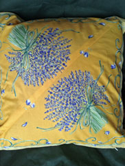 lavender yellow cushion cover