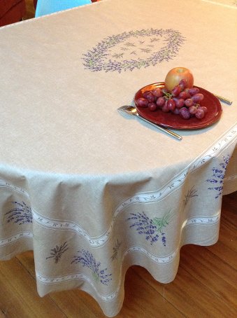 6 seater rectangular plastic treated wipe over tablecloth