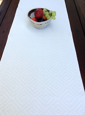 pique quilted table runner
