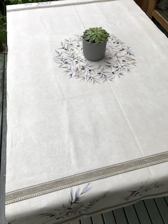 picnic tablecloth with acrylic coating