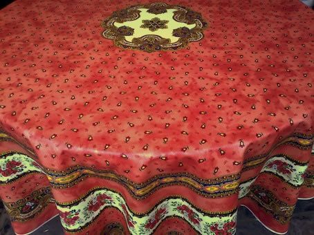180 cm round treated tablecloth
