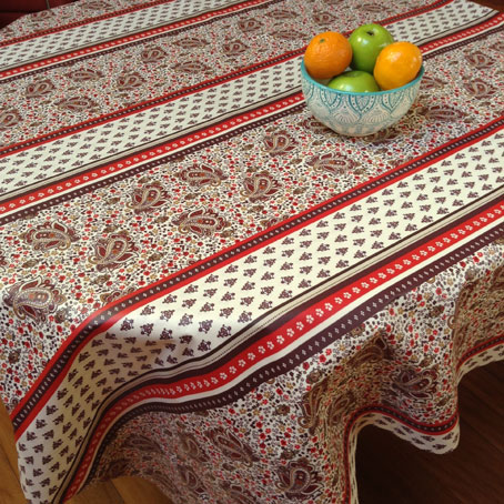 french provencal teflon coated tablecloth