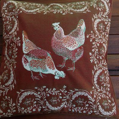 cushion cover with chook design