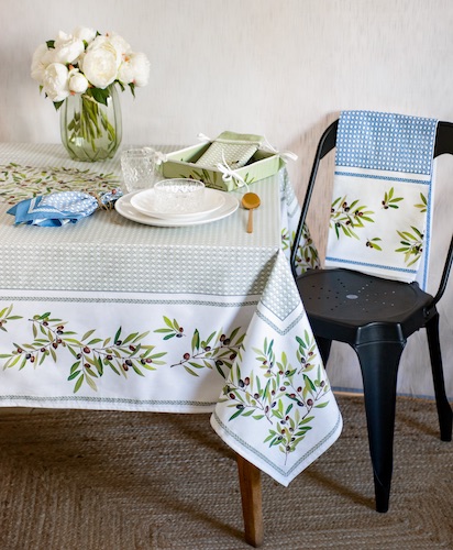 almond green treated outdoor tablecloth