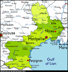 map languedoc roussillon