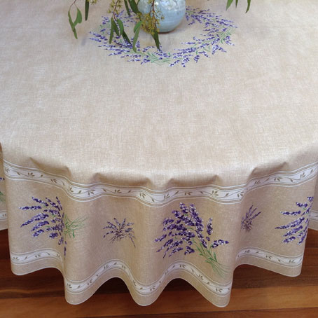 lavender design oilcloth from provence