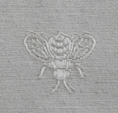 linen jacquard tablecloth with bees designs