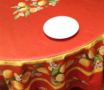 90in round stain resistant round tablecloth