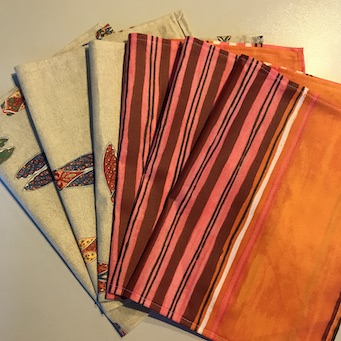 set of 6 placemats coated placemats