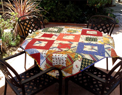 quilted provencal tablecloth