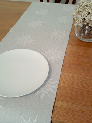 pique quilted table runner